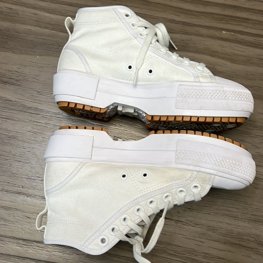 ADIDAS NEZZA TREK PLATFORM SHOES WOMENS WHITE SIZE 6.5 - Picture 15 of 16